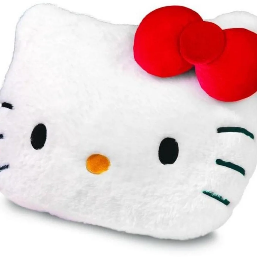 Hello Kitty Weighted Vibrating Massage Pillow White with Red Bow